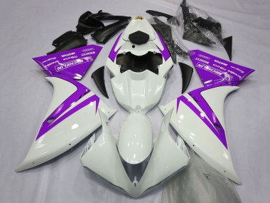 Carénages Moto Yamaha R1 2012-2014 - Blanc Violet Abordables