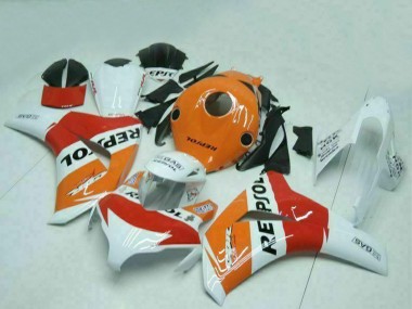 Carénages Moto Honda CBR1000RR 2008-2011 - Orange Blanc Rouge Noir Repsol Abordables
