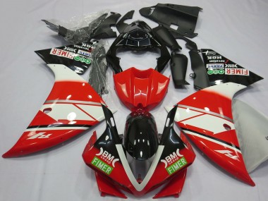 Carénages Moto Yamaha R1 2012-2014 - Rouge Blanc Noir Fimer Abordables
