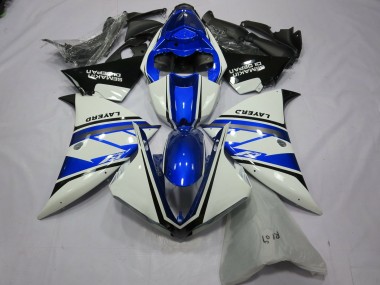 Carénages Moto Yamaha R1 2012-2014 - Blanc Bleu Noir Layerd Semakin Didepan Abordables