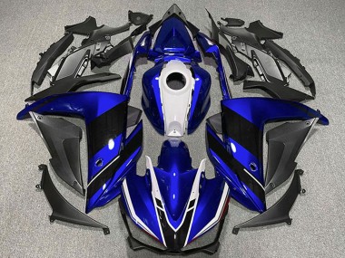 Carénages Moto Yamaha R3 2015-2018 - Bleu Blanc Noir Abordables