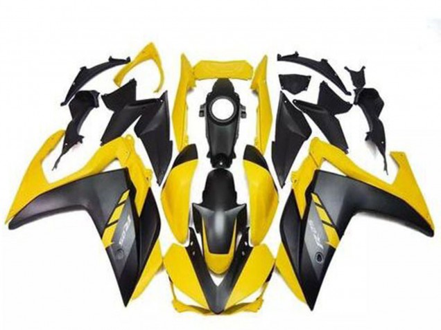 Carénages Moto Yamaha R3 2015-2018 - Jaune Noir Mat