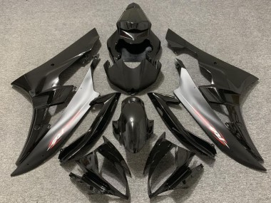 Carénages Moto Yamaha R6 2006-2007 - Noir Brillant Argent Abordables