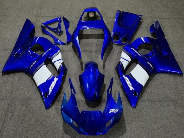 Carénages Moto Yamaha R6 1998-2002 - Bleu Blanc Abordables