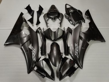 Carénages Moto Yamaha R6 2008-2016 - Noir Brillant Blanc Décalque Abordables