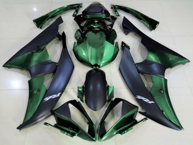 Carénages Moto Yamaha R6 2008-2016 - Vert Noir Mat Abordables