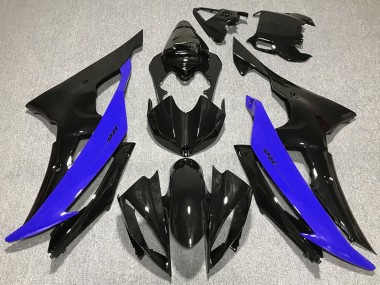 Carénages Moto Yamaha R6 2008-2016 - Bleu Noir Brillant Abordables