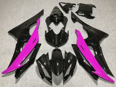 Carénages Moto Yamaha R6 2008-2016 - Rose Noir Brillant Abordables
