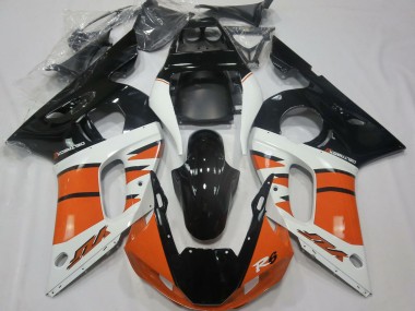 Carénages Moto Yamaha R6 1998-2002 - Blanc Orange Noir Brillant Abordables