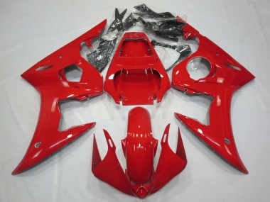 Carénages Moto Yamaha R6 2003-2004 - Rouge Brillant Abordables