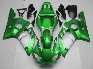 Carénages Moto Yamaha R6 1998-2002 - Vert Blanc Abordables