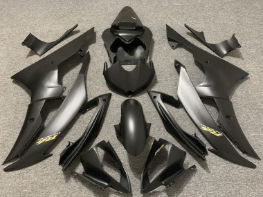 Carénages Moto Yamaha R6 2008-2016 - Gris Mat Noir Or Décalque Abordables