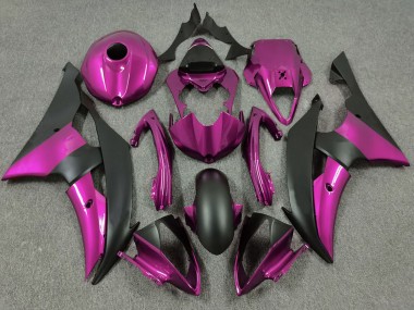 Carénages Moto Yamaha R6 2008-2016 - Rose Noir Mat Abordables