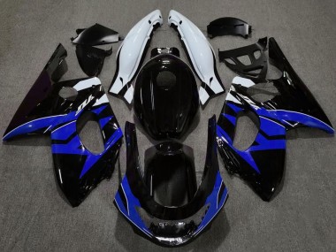 Carénages Moto Yamaha YZF600R Thundercat 1996-2007 - Noir Brillant Bleu Blanc Abordables