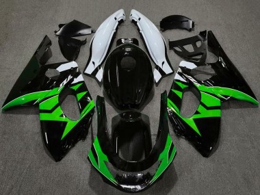 Carénages Moto Yamaha YZF600R Thundercat 1996-2007 - Noir Brillant Vert Blanc Abordables