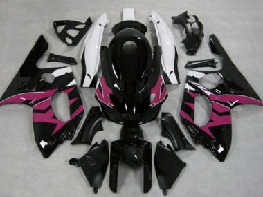 Carénages Moto Yamaha YZF600R Thundercat 1996-2007 - Noir Brillant Rose Foncé Blanc Abordables