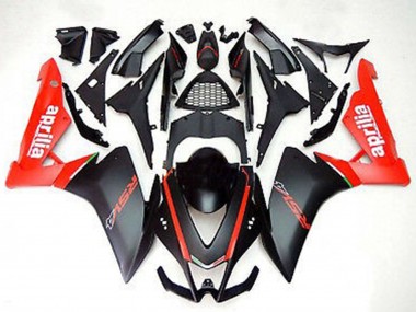 Carénages Moto Aprilia RS4 125 2012-2018 - Rouge Noir Mat Abordables