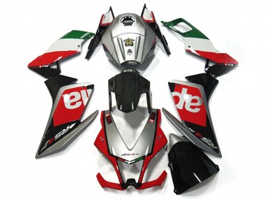 Carénages Moto Aprilia RS4 125 2012-2018 - Argent Rouge Vert Noir Brillant OEM Style Abordables