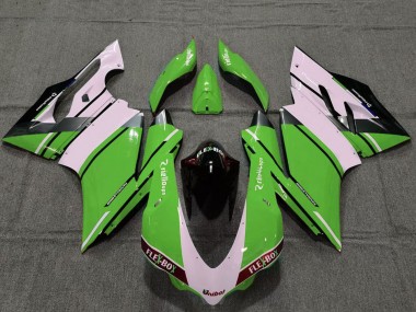 Carénages Moto Ducati 959 1299 2015-2020 - Blanc Vert Noir Brillant Unibat Flex-Box OEM Style Abordables