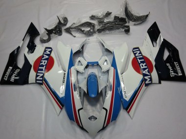 Carénages Moto Ducati 1199 2011-2014 - Blanc Bleu Clair Rouge Noir Martini Abordables