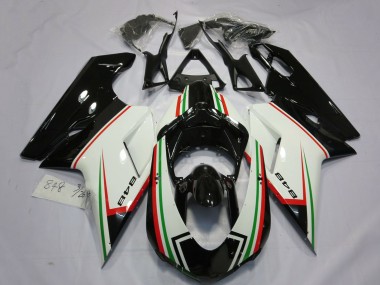 Carénages Moto Ducati 848 2007-2014 - Blanc Rouge Vert Noir Brillant Abordables