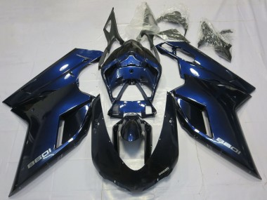 Carénages Moto Ducati 1098 2007-2014 - Bleu Profond Abordables