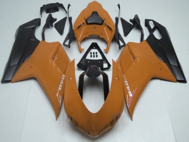 Carénages Moto Ducati 848 2007-2014 - Brun Noir Mat Abordables