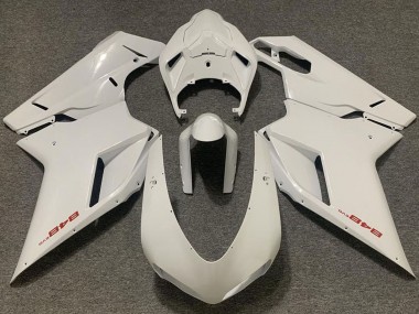 Carénage Moto Ducati 848 2007-2014 - Blanc Perle Abordables