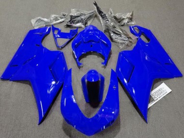 Carénages Moto Ducati 1098 2007-2014 - Bleu Brillant Plaine Abordables