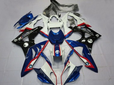 Kits Carénage Moto ABS BMW S1000RR 2009-2014 - Blanc Rouge Bleu Noir Brillant Abordables