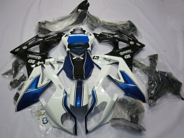 Carénage Moto BMW S1000RR 2015-2016 - Blanc Bleu Noir Brillant Abordables