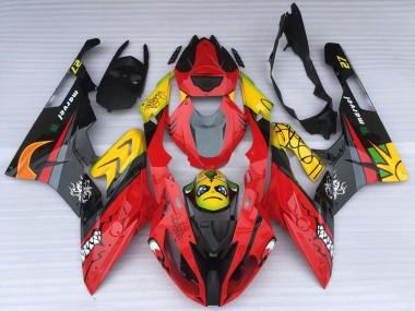 Carénages Moto BMW S1000RR 2015-2016 - Jaune Rouge Noir Requin Abordables