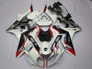 Kits Carénage Moto BMW S1000RR 2009-2014 - Blanc Rouge Noir Brillant Abordables
