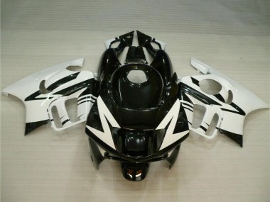 Carénages Moto Honda CBR600 F3 1995-1996 - Blanc Noir Brillant Abordables