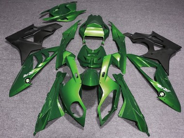 Carénages Moto BMW S1000RR 2009-2014 - Vert Noir Mat Abordables