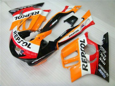Carénage Moto Honda CBR600 F3 1995-1996 - Orange Blanc Rouge Noir Brillant Repsol Abordables