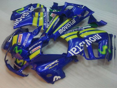 Carénages Moto Honda CBR600 F3 1995-1996 - Bleu Vert Jaune MoviStar Rouge Castrol Abordables