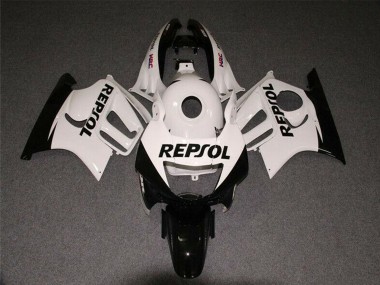 Carénages Moto Honda CBR600 F3 1997-1998 - Blanc Noir Brillant Repsol Abordables