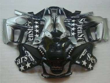 Carénages Moto Honda CBR600 F3 1995-1996 - Argent Noir Brillant SevenStars Abordables