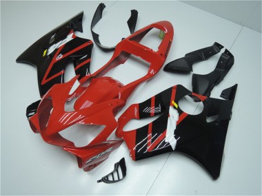 Kits Carénage Moto ABS Honda CBR600 F4i 2001-2003 - Rouge Noir Brillant Abordables