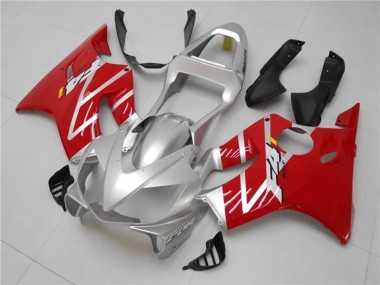 Kits Carénages Moto Honda CBR600 F4i 2001-2003 - Argent Rouge Abordables