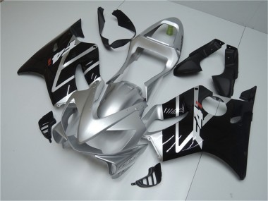 Carénage Moto Honda CBR600 F4i 2001-2003 - Argent Noir Brillant Abordables