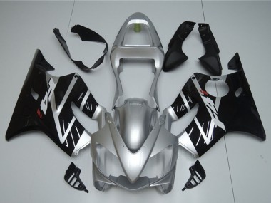 Carénage Moto Honda CBR600 F4i 2001-2003 - Argent Noir Brillant Abordables