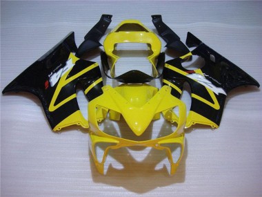 Carénage Moto Honda CBR600 F4i 2001-2003 - Jaune Noir Brillant Abordables
