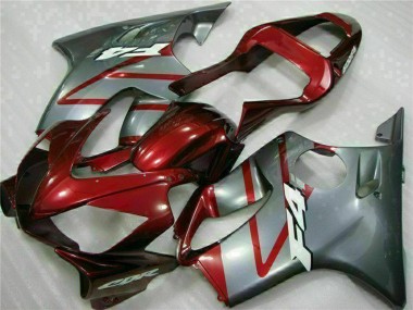 Kits Carénage Moto Honda CBR600 F4i 2001-2003 - Argent Rouge Abordables