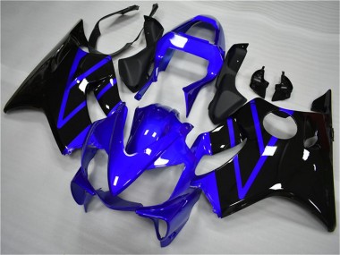 Carénage Moto Honda CBR600 F4i 2001-2003 - Bleu Noir Brillant Abordables