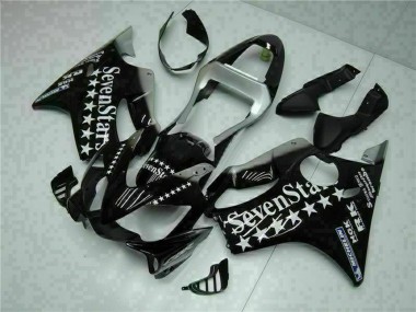 Carénages Moto Honda CBR600 F4i 2001-2003 - Noir Brillant Argent SevenStars Abordables