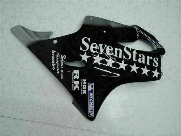 Carénages Moto Honda CBR600 F4i 2001-2003 - Noir Brillant Argent SevenStars