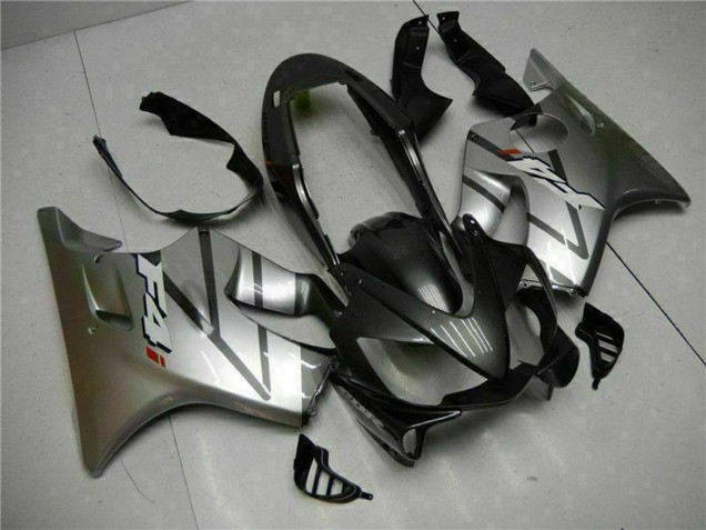 Carénages Moto Honda CBR600 F4i 2004-2007 - Argent Noir Mat