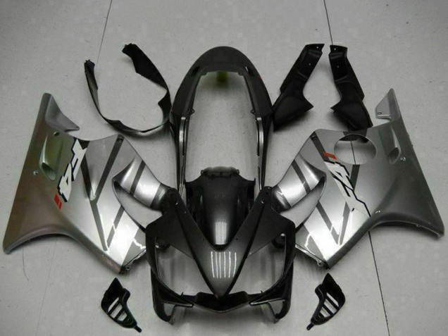 Carénages Moto Honda CBR600 F4i 2004-2007 - Argent Noir Mat